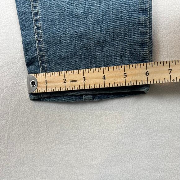 Zara Jeans Denim Collection Mens 31 Blue Biker Moto Slim Jeans‎ Medium Wash - Picture 10 of 11